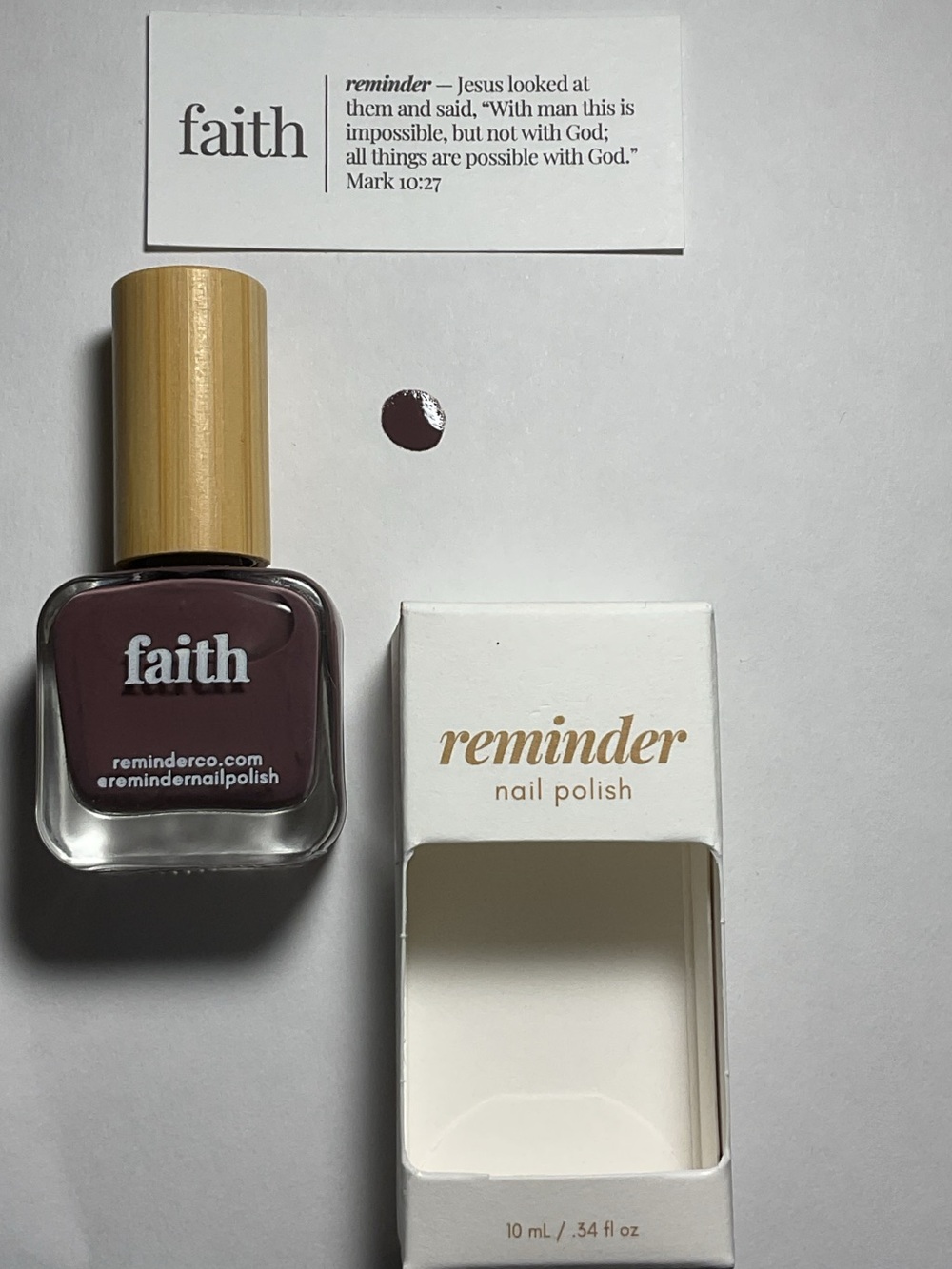 Faith by Reminder - Mauve Plum Nail Polish